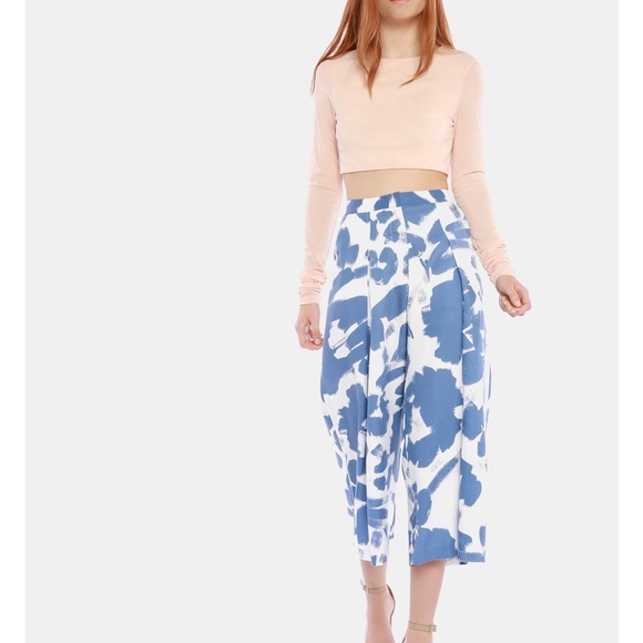 AQ/AQ pink/nude mesh crop top - Picture 4 of 5